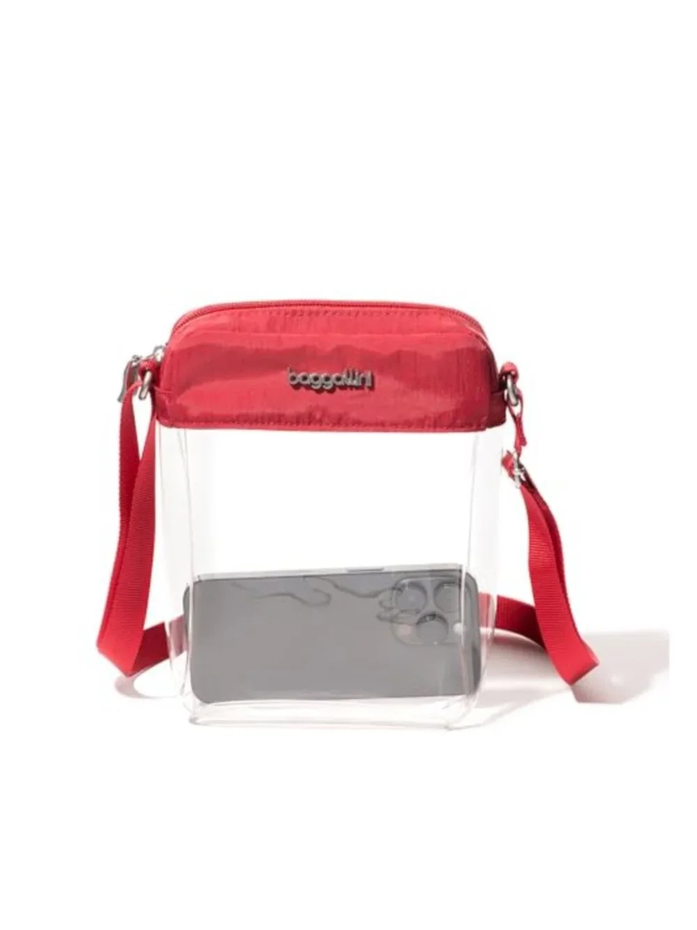 Clear Crossbody Bag Lightweight Adjustable Strap Water-Resistant